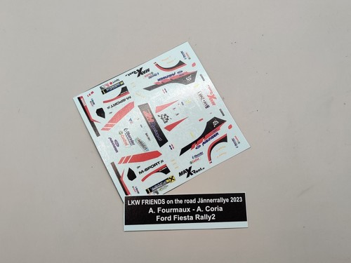 Decalcomanie ford fiesta - 1/43,