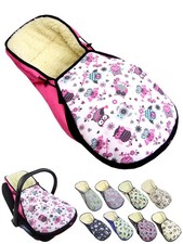 Sacco poggiapiedi per seggiolino compatibile Maxi Cosi gruppo 0+ lavabile con lana di agnello