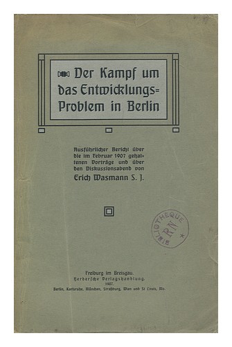Wasmann erich der - (1859-1931),
