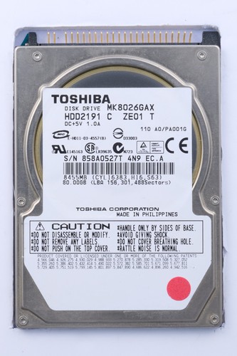 Toshiba mk8026gax 5 - 80, 2,5"