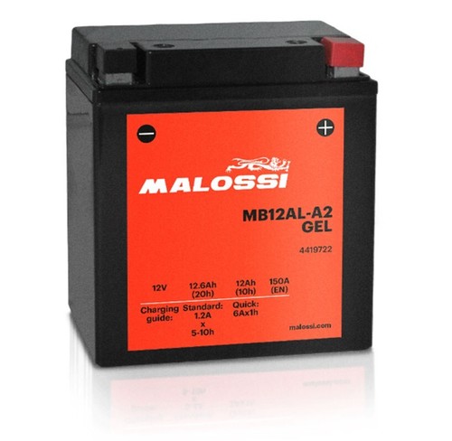 Batteria malossi mb12al gel - batteria, mb12al-a2