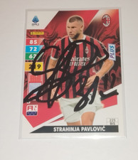 AUTOGRAFO STRAHINJA PAVLOVIC CARD SERIE A  MAGLIA AC MILAN HAND SIGNED SERBIA 13