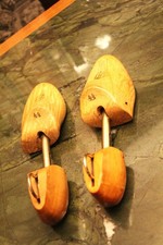 TENDISCARPE VINTAGE ANNI 50 FORME PER SCARPE N. 44 IN LEGNO LUCIDATO FORMIFICI