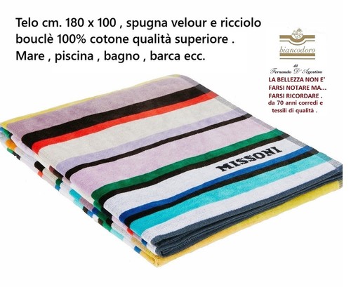 Telo spugna missoni 180 x - missoni, cm.