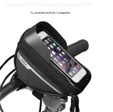 Bolsa de tubo frontale para bicicletta Soporte portatile impermeabile de telefono