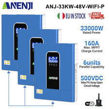 11KW 22KW 33KW Ibrido Solare Inverter On-Grid Off-Grid Dual MPPT 160A 48V WIFI