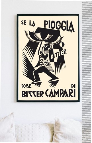 Poster campari bitter - bitter, milano