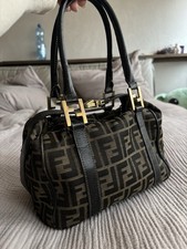 Borsa a mano Fendi tela pelle vintage retrò anni 80