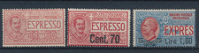 1922-25 ITALIA REGNO ESPRESSI N. 7+9+10 MNH GOMMA INTEGRA SV 1706