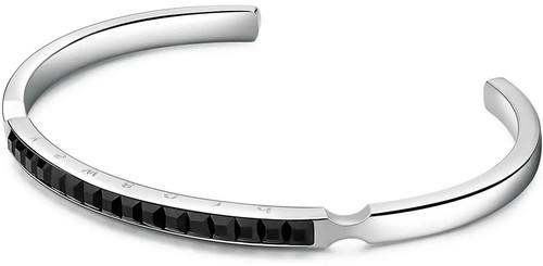 Bracciale rigido pietre - pietre, nere