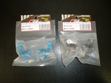 Tamiya CR-01 Set di nocche di sterzo in alluminio, canna di fucile/blu anodizzate, nuove QQ8