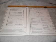 CAGIVA 7H  SX250 1981 dichiarazione di conformita'