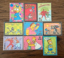 THE SIMPSONS SERIES 1 WIGGLE LENTICULAR SKYBOX 1993 CHASE CARD SET (W1-W9) NM-M