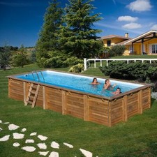 Piscina in legno fuoriterra
