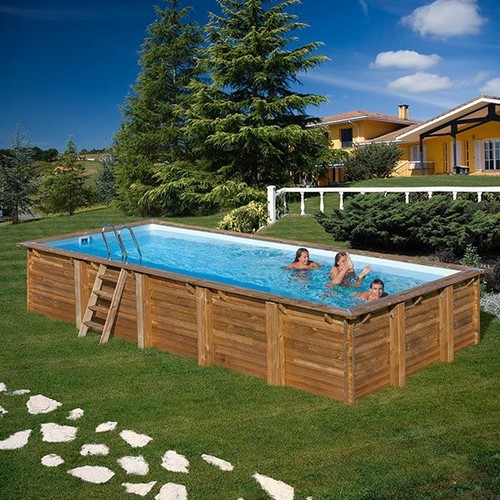Piscina legno fuoriterra - in,