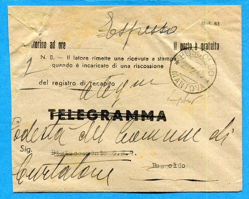 Rsi busta telegramma - -, "telegramma"