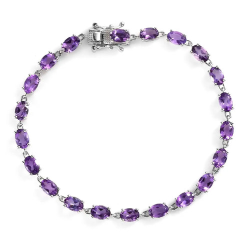 Bracciale tennis viola - bracciale,