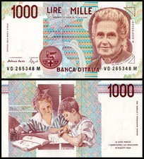 Italy 1000 Lire, 1990, P-114b