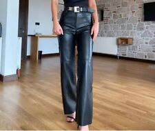 Pantalone donna pelle nero