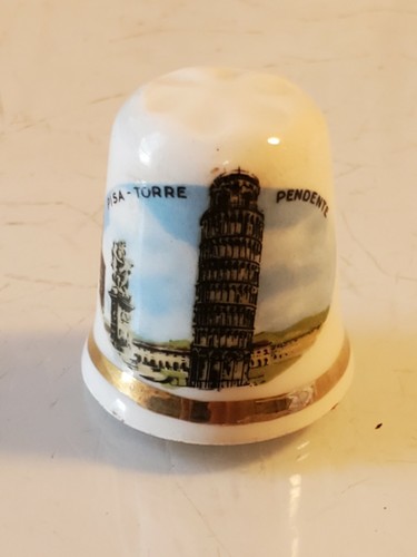 Vintage torre pisa ditale - torre, oro