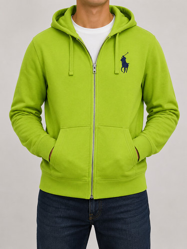 Felpa con cappuccio zip - con, e