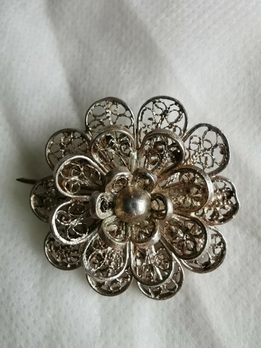Spilla fiore tipo mandala - fiore, in