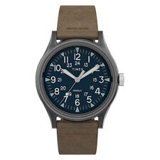 Orologio Timex TW2T68200 MK1 Uomo Analogico Nero Cinturino Pelle Marrone