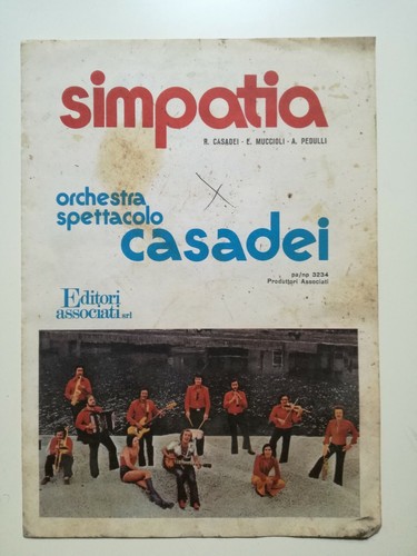 Spartito musicale anni 70 - spartito,
