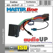 CONNETTORE RADIO DA ORIGINALE A ISO CON ANTENNA DIN PER OPEL CORSA 2009 AL 2014