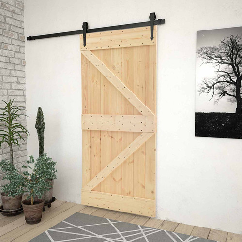 Porta naturale 90x210 in - naturale,