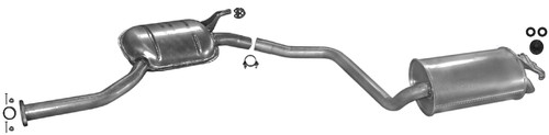 Silenziatore scarico mercedes - silenziatore,