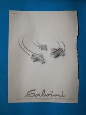 RITAGLIO DI GIORNALE PUBBLICITA' SALVINI GIOIELLI DA COLLEZIONE - (141)