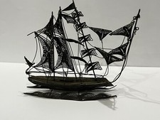 barca in argento veliero dei pirati Anni 40