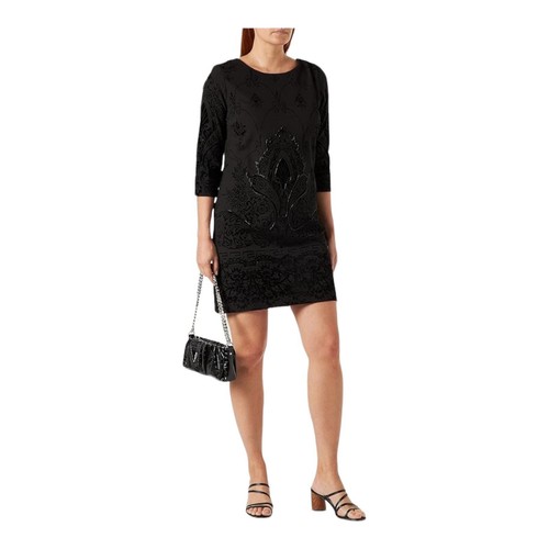 Desigual black shift dress - black,