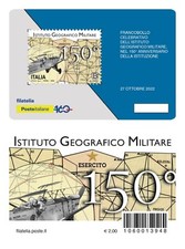 Italia 2022 - Istituto Geografico Militare - tessera filatelica