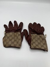 Guanti gucci pelle marrone - gucci,