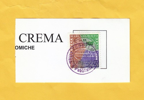 Marca bollo lire 20000 - bollo,