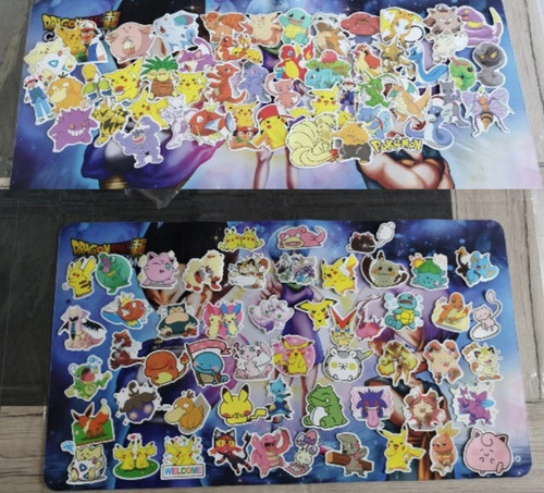 Lot 100 stickers pokemon manga - lot,