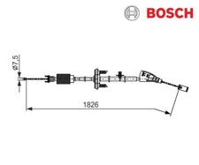 Cavo, freno di stazionamento Bosch 1987482799 per Peugeot 5008