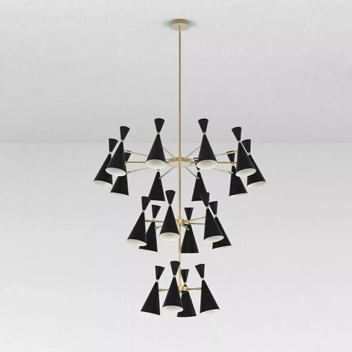 Lampadario sputnik ottone - lampadario, in