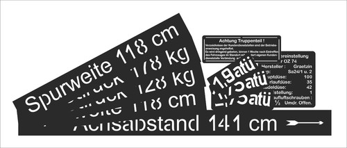 Bmw r75 sahara stencil - sahara,