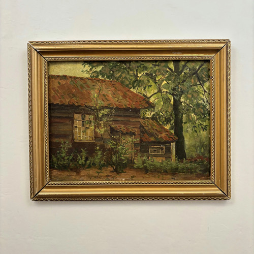 Autentico dipinto olio - ad,