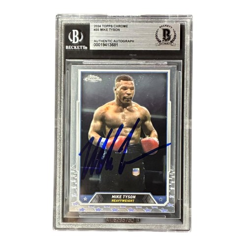 Cartolina mike tyson firmata - mike,