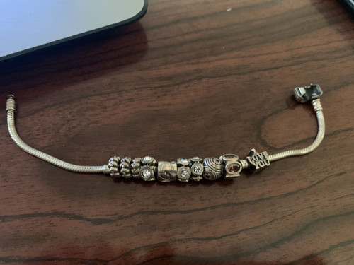 Pandora silver braclet - silver,