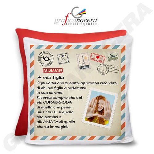 Cuscino dedica con foto - con,