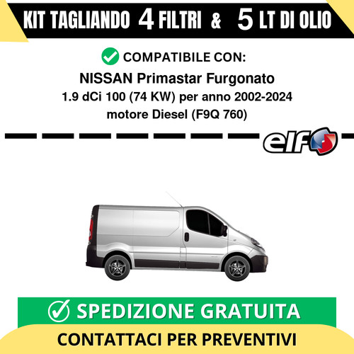 Tagliando per nissan primastar - tagliando,