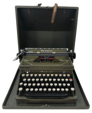 Macchina da Scrivere Everest Mod.30 Verde Anni 40 + Custodia