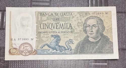 5000 lire colombo tipo - colombo, ii