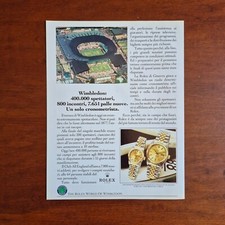 1990 Rolex Datejust Wimbledon - Original AD Advertising Pubblicità Vintage