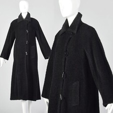 Medium 1990s Black Wool Coat